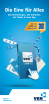 blaues Handy 