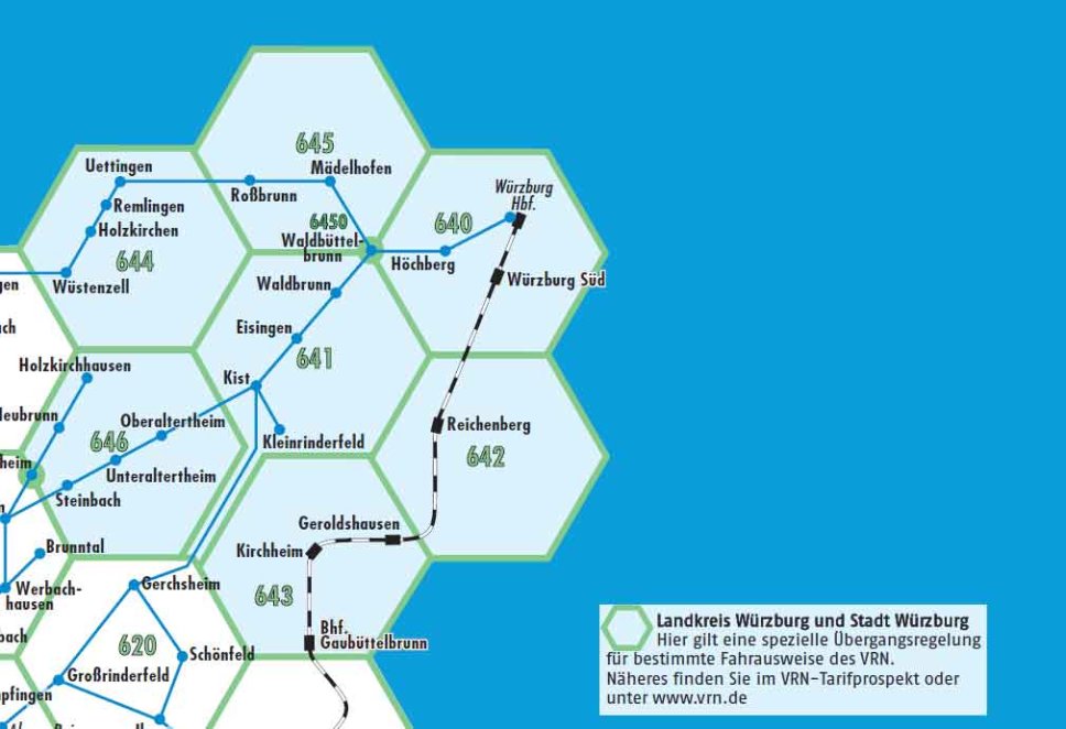 Auszug aus dem Wabenplan