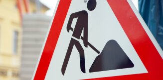 Bauarbeiten zwischen Bensheim und Bürstadt